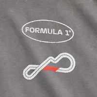 Formula 1 Womens Juniors Crew Neck Short Sleeve Oversized Graphic T-Shirt
