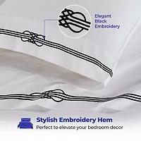 SUPERIOR® Moonlawn Cotton Elegant Embroidery 320tc Deep Pocket Sheet Set