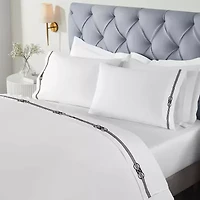 SUPERIOR® Moonlawn Cotton Elegant Embroidery 320tc Deep Pocket Sheet Set