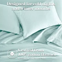 SUPERIOR® Solid Cotton Flannel Heavyweight Warm Pillowcase