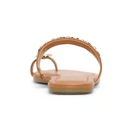 Mia Girl Womens Neutrals Slide Sandals