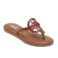 Mia Girl Womens Neutrals Flip-Flops