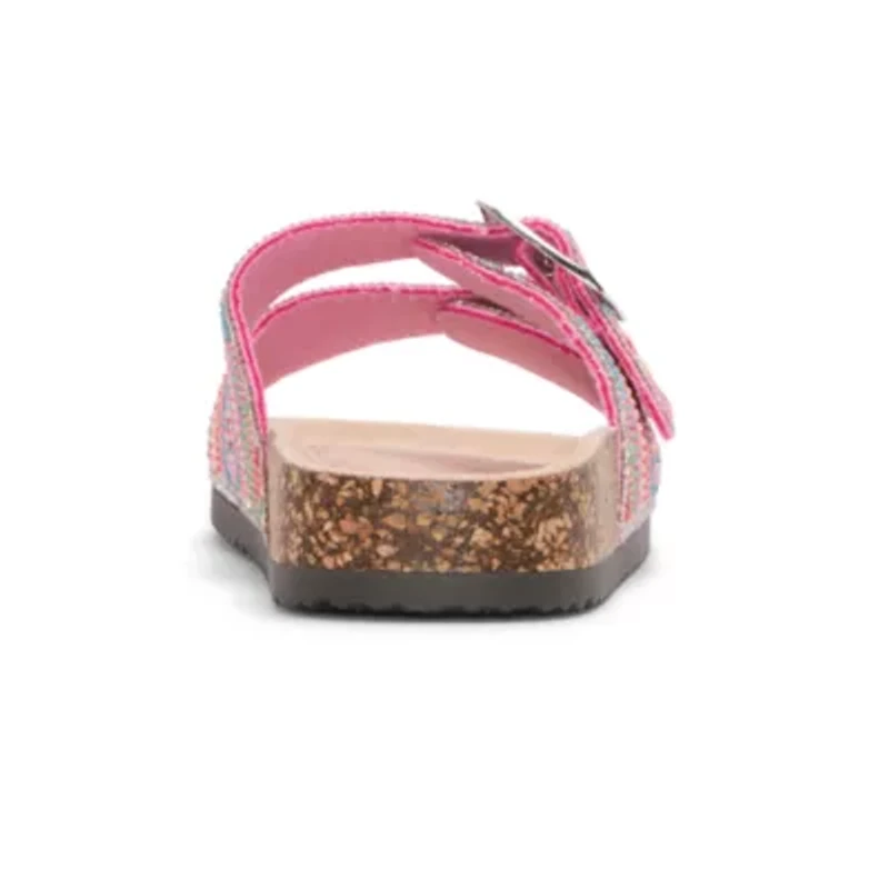 Pop Gemi Womens Adjustable Strap Footbed Sandals