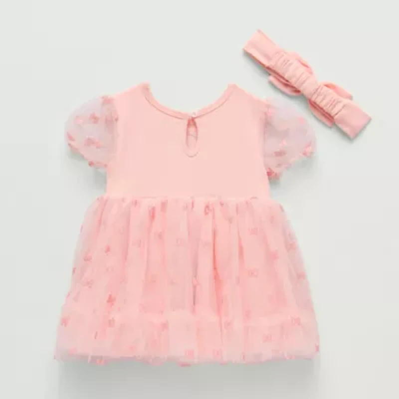 Disney Baby Girls Short Sleeve Minnie Mouse A-Line Dress