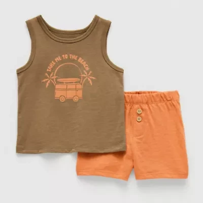 Okie Dokie Baby Boys 2-pc. Short Set