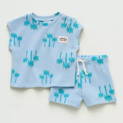 Okie Dokie Baby Boys 2-pc. Short Set