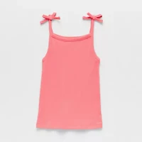 Okie Dokie Toddler & Little Girls Straight Neck Sleeveless Tank Top