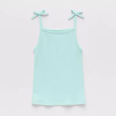 Okie Dokie Toddler & Little Girls Straight Neck Sleeveless Tank Top