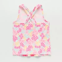 Okie Dokie Active Toddler & Little Girls Crew Neck Sleeveless Tank Top