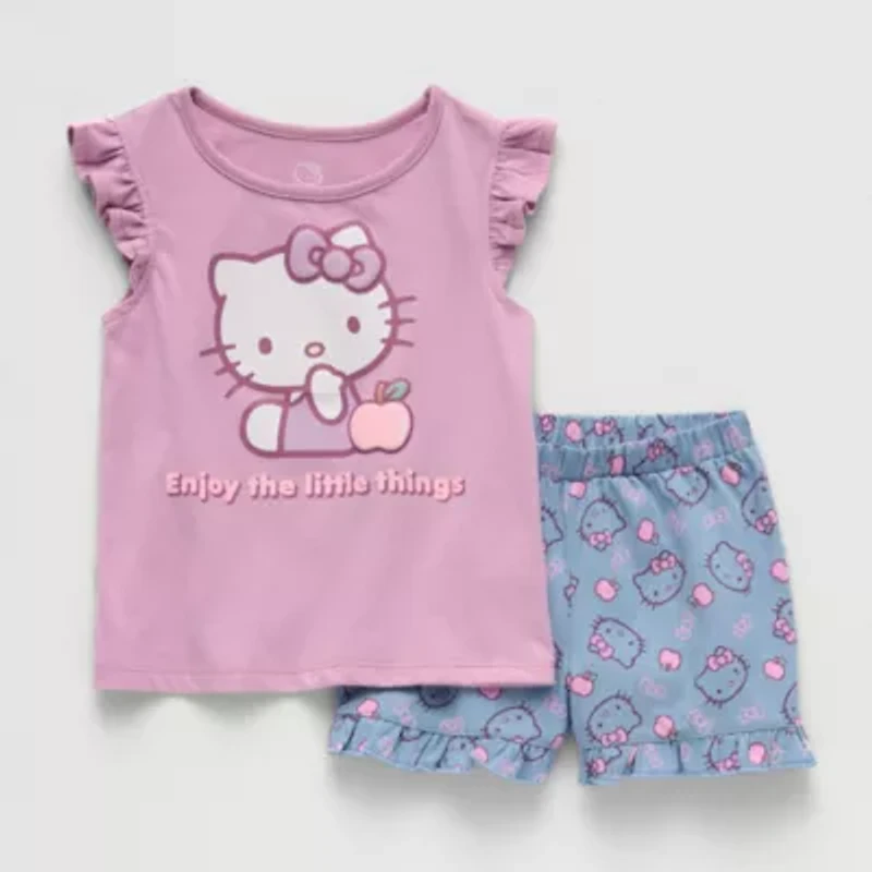 Toddler Girls Hello Kitty 2-pc. Short Set
