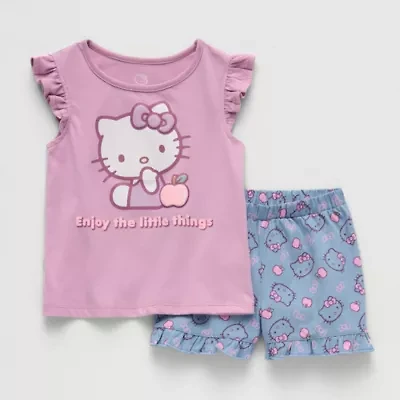 Toddler Girls Hello Kitty 2-pc. Short Set