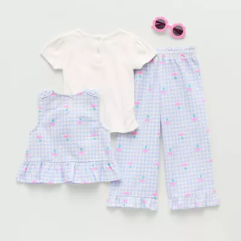 Little Lass Toddler Girls 3-pc. Pant Set