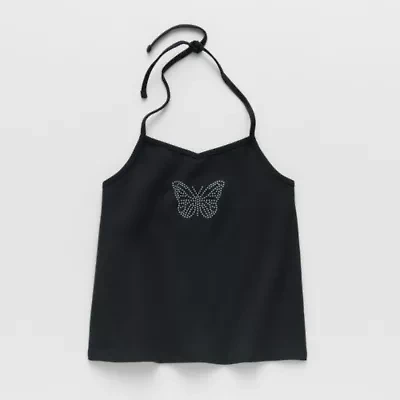 Thereabouts Little & Big Kid Girls Halter Neck Sleeveless Tank Top