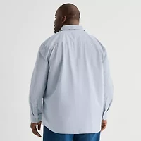 mutual weave Mens Long Sleeve Regular Fit Big and Tall Button-Down Shirt