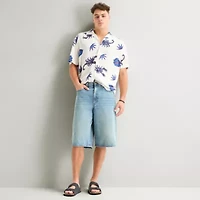 Arizona Baggy Mens 12" Mid Rise Denim Short