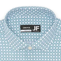 J. Ferrar Ultra Comfort Mens Regular Fit Stretch Fabric Wrinkle Free Long Sleeve Dress Shirt