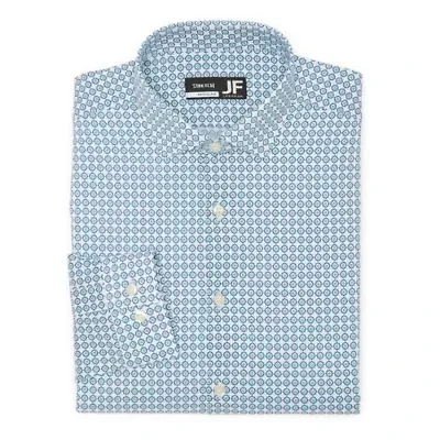 J. Ferrar Ultra Comfort Mens Regular Fit Stretch Fabric Wrinkle Free Long Sleeve Dress Shirt