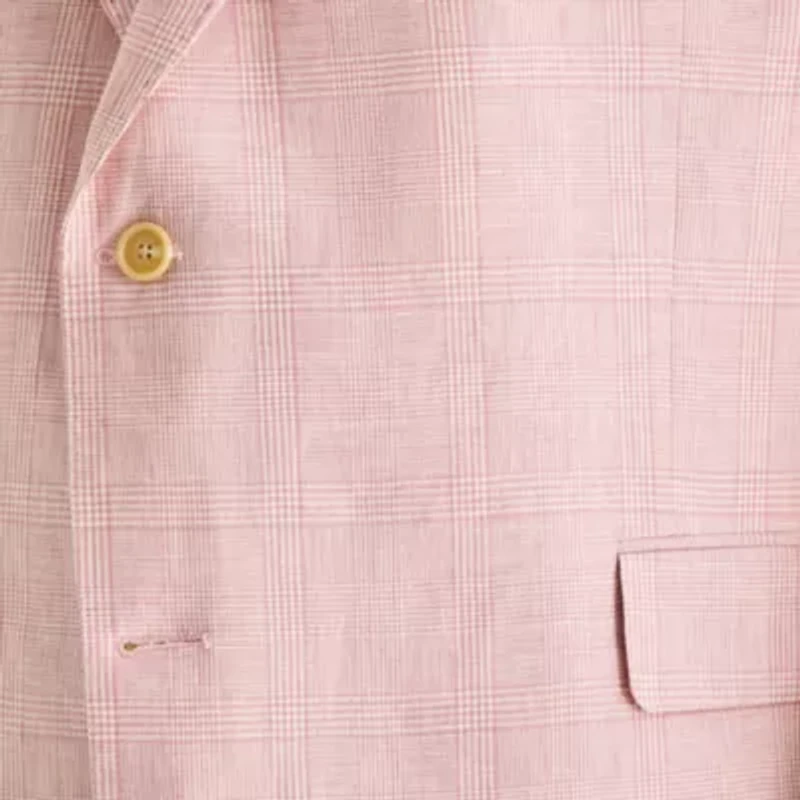 Stafford Mens Big and Tall Plaid Regular Fit Sport Coat