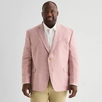 Stafford Mens Big and Tall Plaid Regular Fit Sport Coat