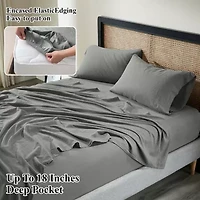 SUPERIOR® Orion Linen Garment Washed Soft Deep Pocket Sheet Set