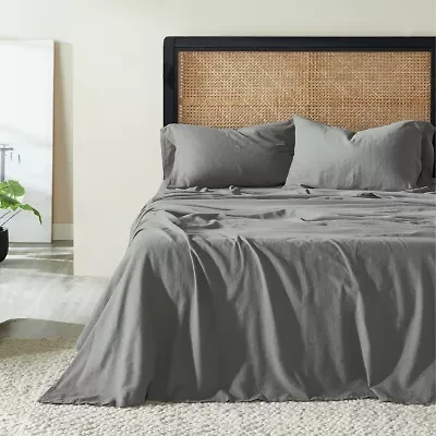 SUPERIOR® Orion Linen Garment Washed Soft Deep Pocket Sheet Set