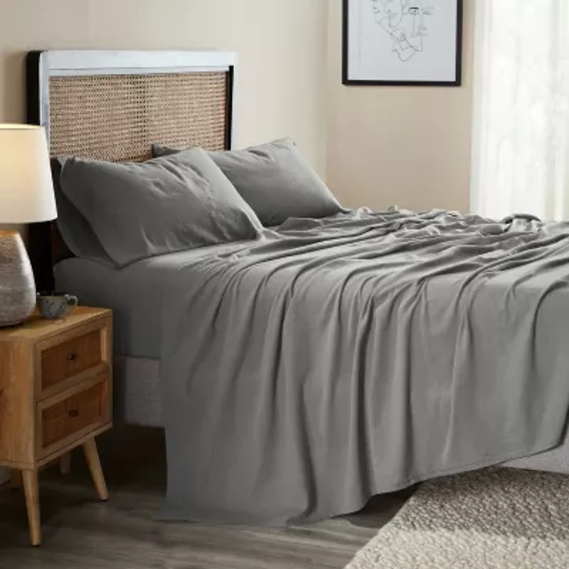 SUPERIOR® Orion Linen Garment Washed Soft Deep Pocket Sheet Set