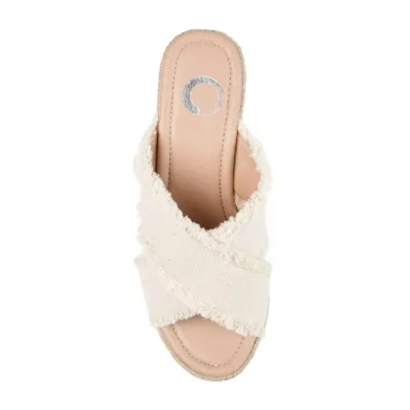 Journee Collection Womens Shanni Wedge Sandals
