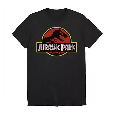 Jurassic Park Mens Crew Neck Short Sleeve Regular Fit World Graphic T-Shirt
