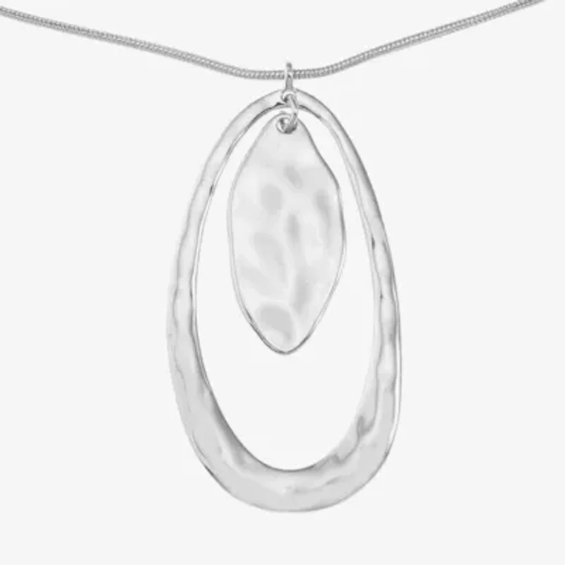 Liz Claiborne Orbital Pendant Necklace And Drop Earring Womens 2-pc. Jewelry Set