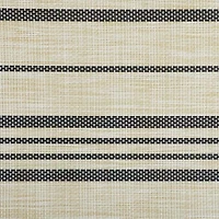 Design Imports Black Farmhouse Stripe Pvc Woven 6-pc. Table Linen Set