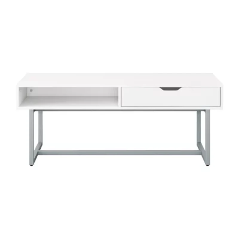 Corliving Living Room Collection Storage 1-Drawer Coffee Table