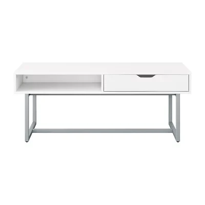 Corliving Living Room Collection Storage 1-Drawer Coffee Table