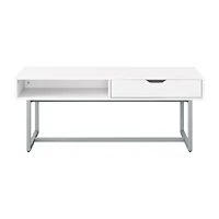 Corliving Living Room Collection Storage 1-Drawer Coffee Table