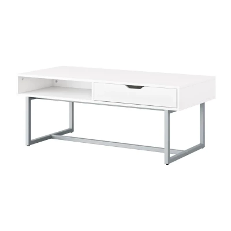 Corliving Living Room Collection Storage 1-Drawer Coffee Table