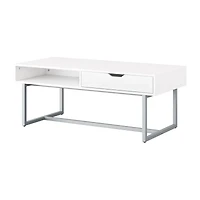 Corliving Living Room Collection Storage 1-Drawer Coffee Table