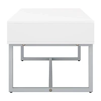 Corliving Living Room Collection Storage 1-Drawer Coffee Table