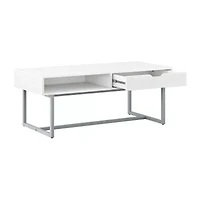 Corliving Living Room Collection Storage 1-Drawer Coffee Table