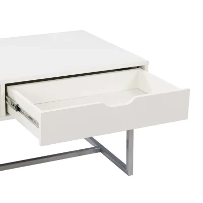 Corliving Living Room Collection Storage 1-Drawer Coffee Table