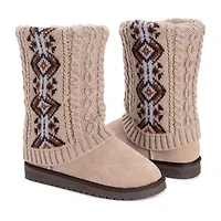 Muk Luks Womens Cheryl Flat Heel Dress Boots