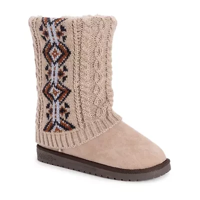 Muk Luks Womens Cheryl Flat Heel Dress Boots
