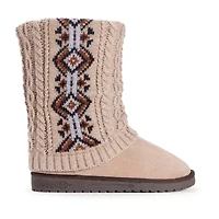 Muk Luks Womens Cheryl Flat Heel Dress Boots
