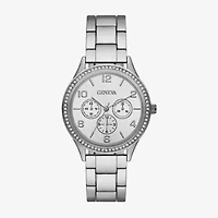 Geneva  Ladies Womens Crystal Accent Silver Tone Bracelet Watch Fmdjm279