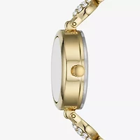 Geneva Ladies Womens Crystal Accent Gold Tone Bracelet Watch Fmdjset075