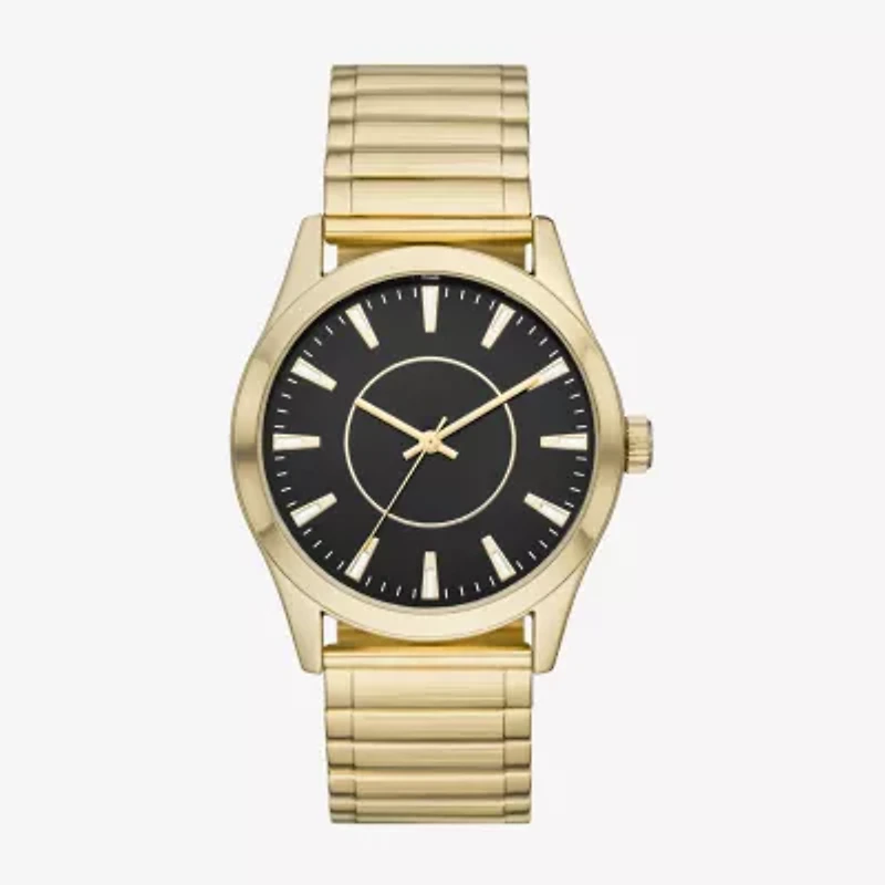 Mens Gold Tone Stainless Steel Expansion Watch Fmdjo281