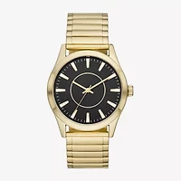 Mens Gold Tone Stainless Steel Expansion Watch Fmdjo281