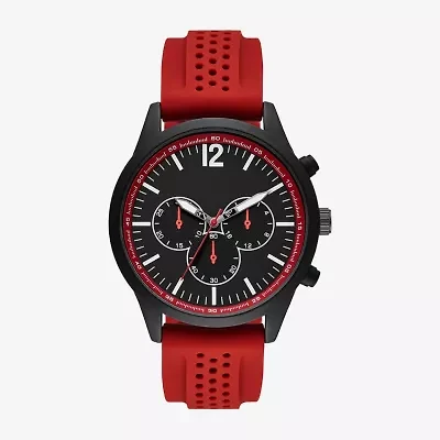 Mens Red Strap Watch Fmdjo288