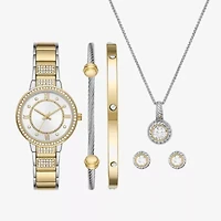 Ladies Boxed Sets Womens Crystal Accent Multicolor 6-pc. Watch Boxed Set Fmdjset356