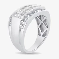 Mens 2 1/2 CT. T.W. Genuine White Diamond or Yellow 10K Gold Fashion Ring