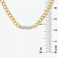 Diamond Addiction "Mama" Womens 1/10 CT. T.W. Natural White Diamond 14K Gold Over Silver Sterling Silver 18 Inch Pendant Necklace
