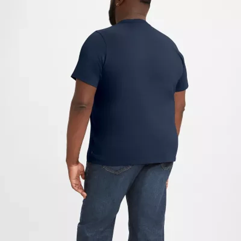 Levi's Big and Tall Mens Crew Neck Short Sleeve Regular Fit Logo Graphic T-Shirt
